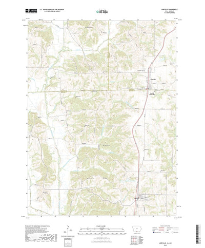 United States Geological Survey Lineville, IA (2022, 24000-Scale) digital map