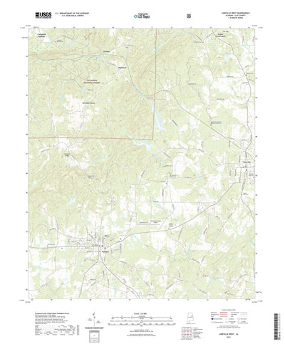 United States Geological Survey Lineville West, AL (2021, 24000-Scale) digital map