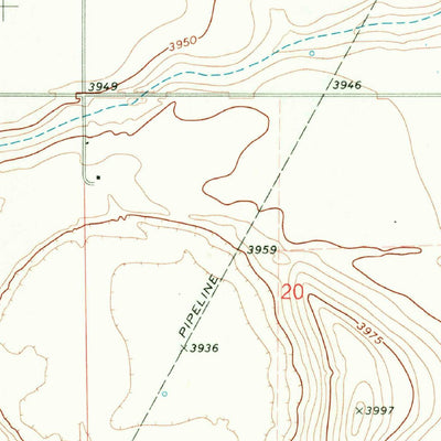 United States Geological Survey Lingo, NM-TX (1970, 24000-Scale) digital map