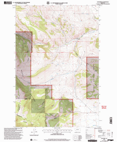 United States Geological Survey Lingshire, MT (2001, 24000-Scale) digital map