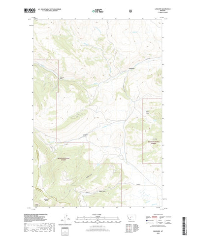 United States Geological Survey Lingshire, MT (2020, 24000-Scale) digital map