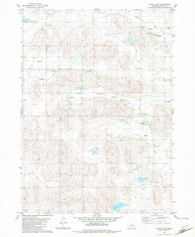 United States Geological Survey Linke Lake, NE (1982, 24000-Scale) digital map