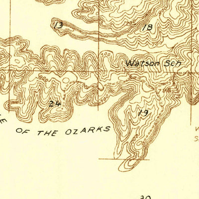 United States Geological Survey Linn Creek, MO (1932, 48000-Scale) digital map