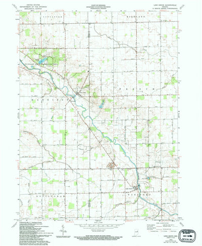 United States Geological Survey Linn Grove, IN (1962, 24000-Scale) digital map