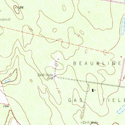 United States Geological Survey Linn NW, TX (1963, 24000-Scale) digital map