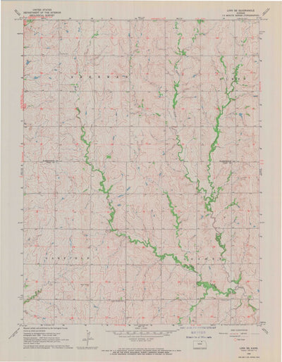 United States Geological Survey Linn SE, KS (1968, 24000-Scale) digital map