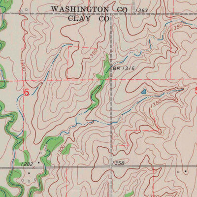 United States Geological Survey Linn SE, KS (1968, 24000-Scale) digital map