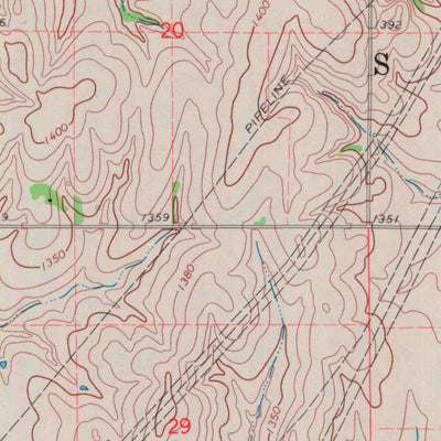 United States Geological Survey Linn SW, KS (1968, 24000-Scale) digital map