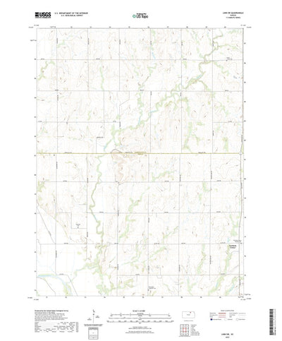 United States Geological Survey Linn SW, KS (2022, 24000-Scale) digital map