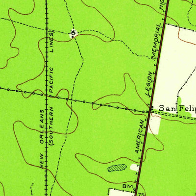 United States Geological Survey Linn, TX (1939, 62500-Scale) digital map