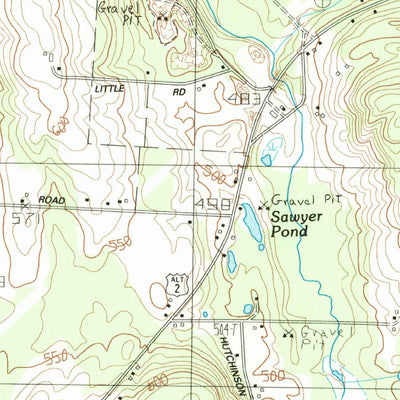 United States Geological Survey Linneus, ME (1984, 24000-Scale) digital map
