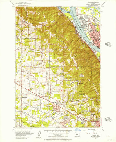 United States Geological Survey Linnton, OR (1954, 24000-Scale) digital map