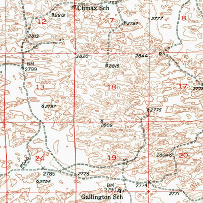 United States Geological Survey Linscott, NE (1948, 62500-Scale) digital map