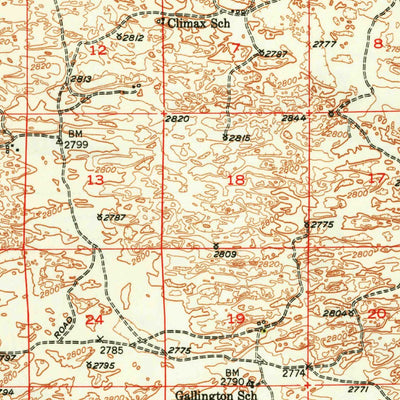 United States Geological Survey Linscott, NE (1950, 62500-Scale) digital map