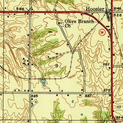 United States Geological Survey Linton, IN (1940, 24000-Scale) digital map