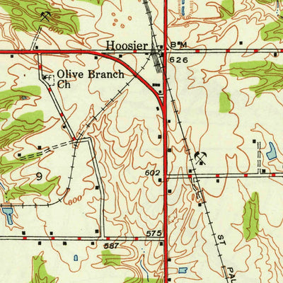 United States Geological Survey Linton, IN (1947, 24000-Scale) digital map