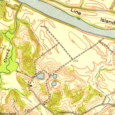 United States Geological Survey Linton, KY-TN (1951, 24000-Scale) digital map