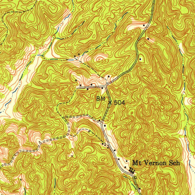 United States Geological Survey Linton, KY-TN (1951, 24000-Scale) digital map