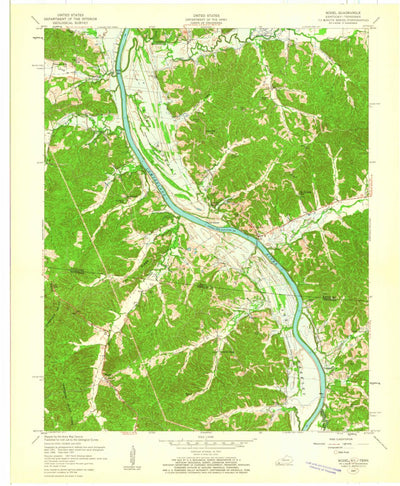 United States Geological Survey Linton, KY-TN (1957, 24000-Scale) digital map