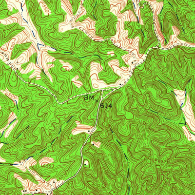 United States Geological Survey Linton, KY-TN (1957, 24000-Scale) digital map