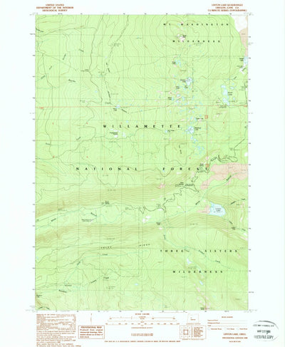 United States Geological Survey Linton Lake, OR (1988, 24000-Scale) digital map