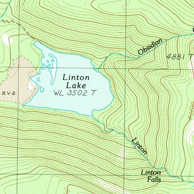 United States Geological Survey Linton Lake, OR (1988, 24000-Scale) digital map