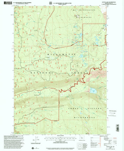 United States Geological Survey Linton Lake, OR (1997, 24000-Scale) digital map