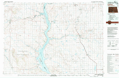 United States Geological Survey Linton, ND (1980, 100000-Scale) digital map
