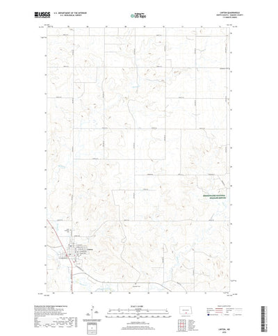 United States Geological Survey Linton, ND (2020, 24000-Scale) digital map