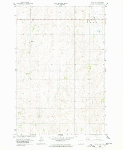 United States Geological Survey Linton NE, ND (1975, 24000-Scale) digital map