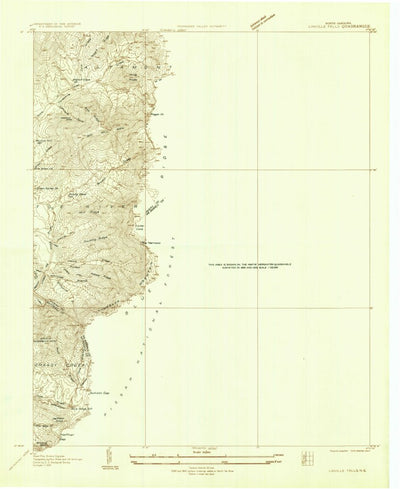 United States Geological Survey Linville Falls, NC (1934, 24000-Scale) digital map