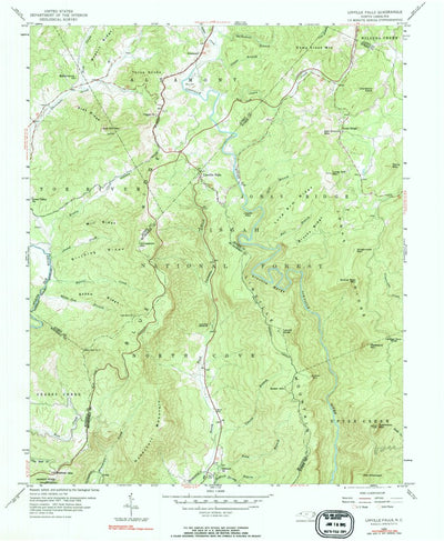 United States Geological Survey Linville Falls, NC (1956, 24000-Scale) digital map