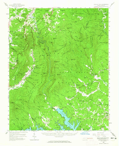 United States Geological Survey Linville Falls, NC (1956, 62500-Scale) digital map