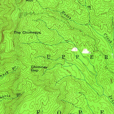 United States Geological Survey Linville Falls, NC (1956, 62500-Scale) digital map