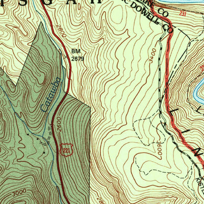 United States Geological Survey Linville Falls, NC (1994, 24000-Scale) digital map