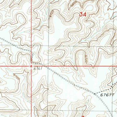 United States Geological Survey Linwood Canyon, WY (1987, 24000-Scale) digital map