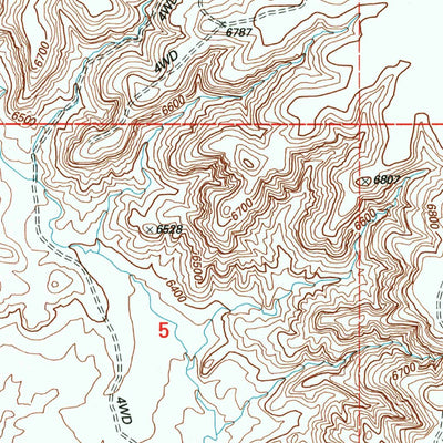 United States Geological Survey Linwood Canyon, WY (1996, 24000-Scale) digital map