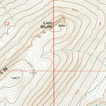 United States Geological Survey Lion Bluffs, WY (1968, 24000-Scale) digital map