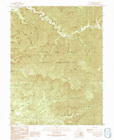 United States Geological Survey Lion Canyon, UT (1991, 24000-Scale) digital map