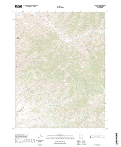 United States Geological Survey Lion Canyon, UT (2023, 24000-Scale) digital map