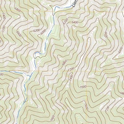 United States Geological Survey Lion Canyon, UT (2023, 24000-Scale) digital map