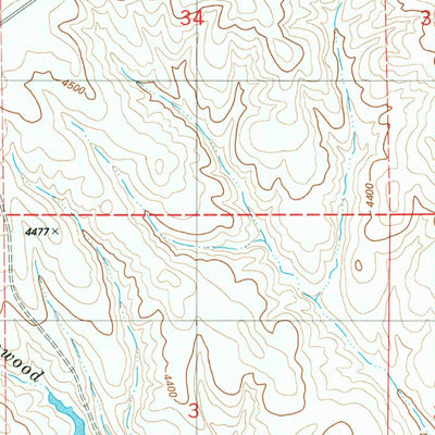 Lion Creek, WY (1982, 24000-Scale) Map by United States Geological ...