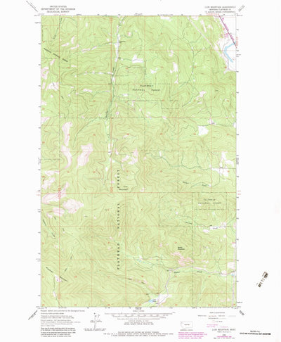 United States Geological Survey Lion Mountain, MT (1962, 24000-Scale) digital map