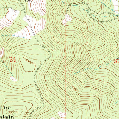 United States Geological Survey Lion Mountain, MT (1962, 24000-Scale) digital map