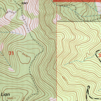 United States Geological Survey Lion Mountain, MT (1994, 24000-Scale) digital map