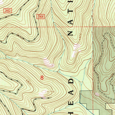 United States Geological Survey Lion Mountain, MT (1994, 24000-Scale) digital map
