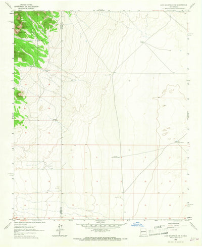 United States Geological Survey Lion Mountain, NM (1964, 24000-Scale) digital map