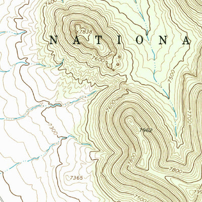 United States Geological Survey Lion Mountain, NM (1965, 24000-Scale) digital map