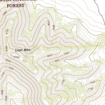 United States Geological Survey Lion Mountain, NM (2020, 24000-Scale) digital map