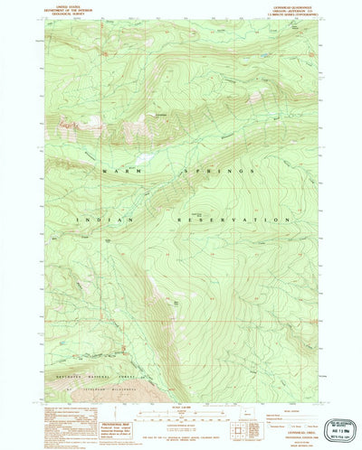 United States Geological Survey Lionshead, OR (1988, 24000-Scale) digital map